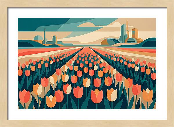 Tulip Fields In Bloom