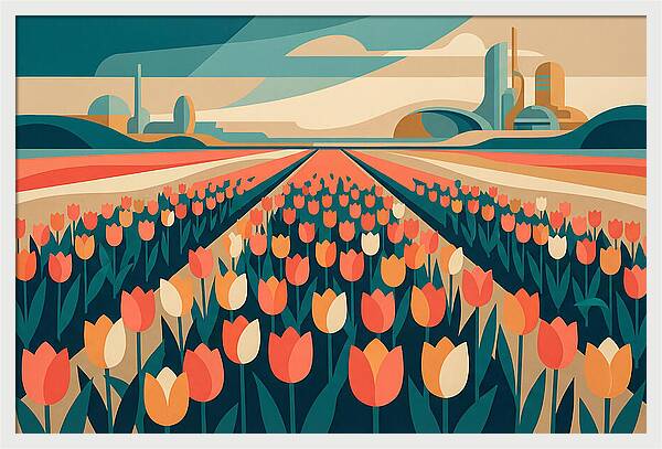 Tulip Fields In Bloom