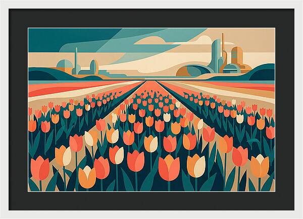 Tulip Fields In Bloom