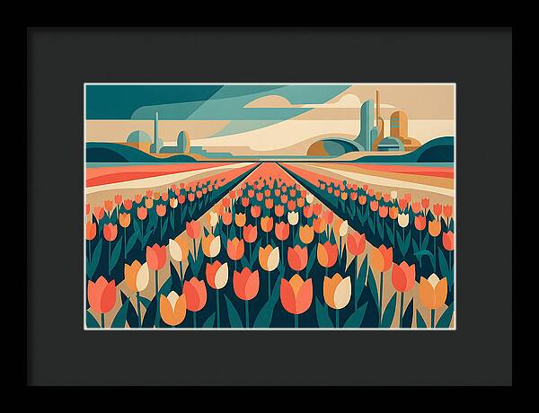 Tulip Fields In Bloom