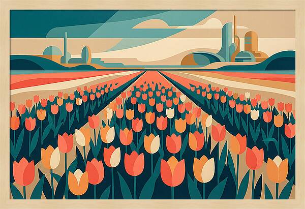 Tulip Fields In Bloom