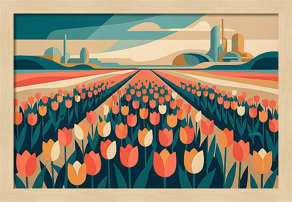 Tulip Fields In Bloom