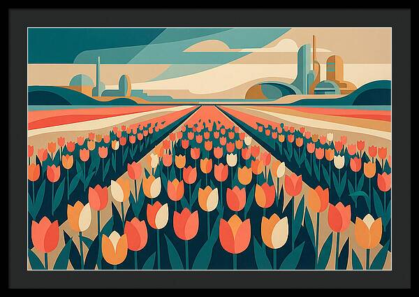 Tulip Fields In Bloom