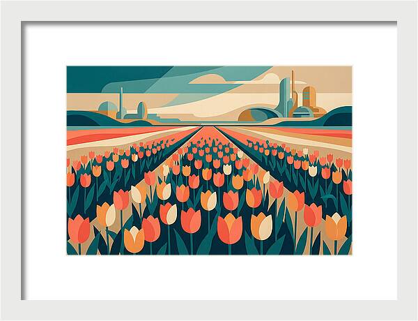 Tulip Fields In Bloom