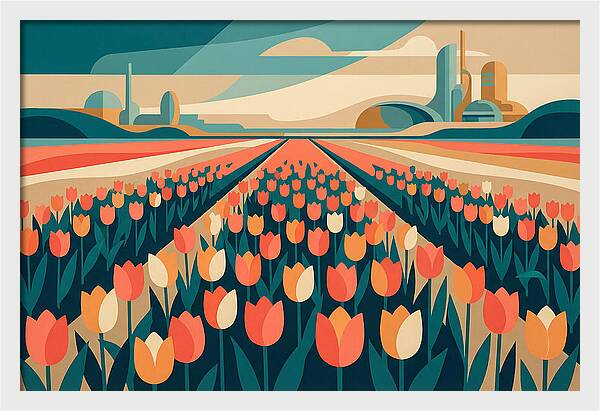 Tulip Fields In Bloom