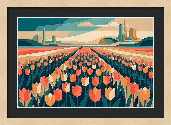 Tulip Fields In Bloom