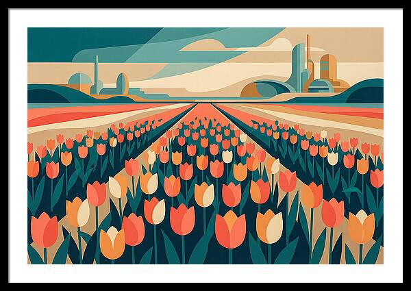 Tulip Fields In Bloom