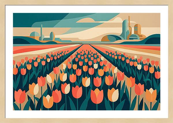 Tulip Fields In Bloom