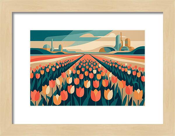 Tulip Fields In Bloom