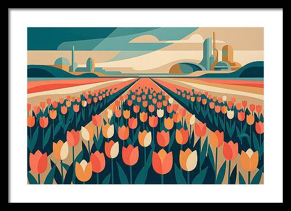 Tulip Fields In Bloom
