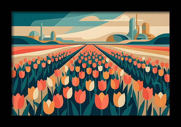 Tulip Fields In Bloom