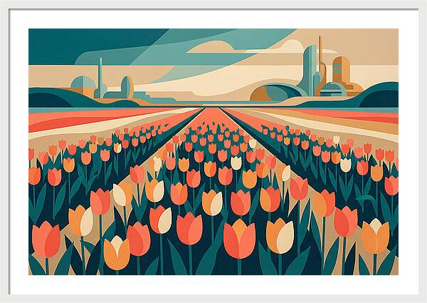 Tulip Fields In Bloom