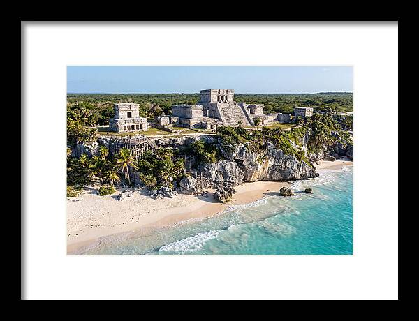 Tulum Archaeological Site From The Sea