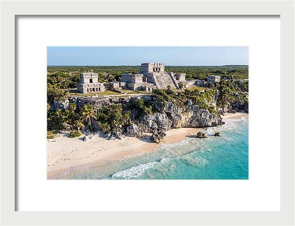 Tulum Archaeological Site From The Sea