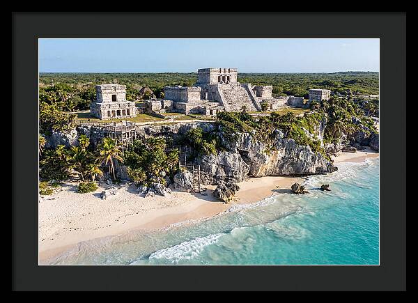Tulum Archaeological Site From The Sea