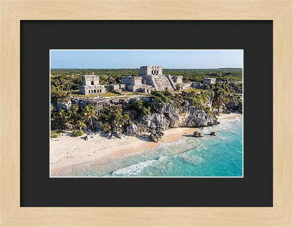 Tulum Archaeological Site From The Sea