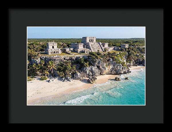 Tulum Archaeological Site From The Sea