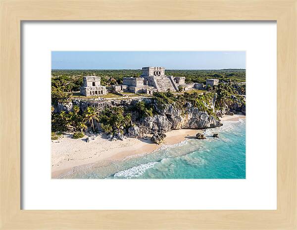 Tulum Archaeological Site From The Sea