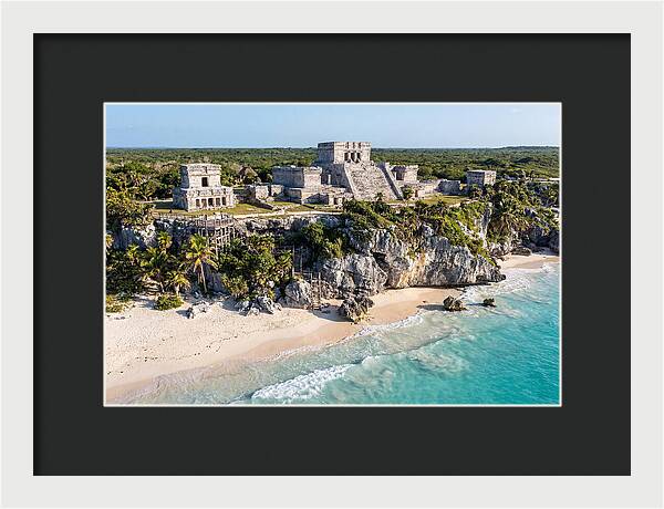 Tulum Archaeological Site From The Sea