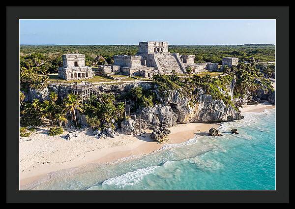 Tulum Archaeological Site From The Sea