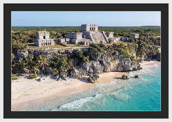 Tulum Archaeological Site From The Sea