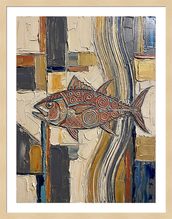 Tuna In Abstract Colors