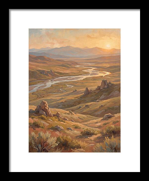 Tundra Landscape At Sunset