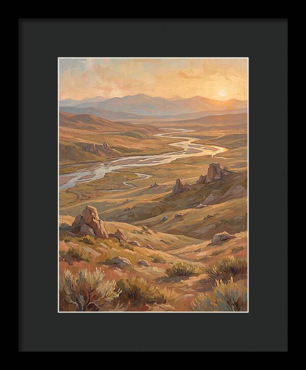 Tundra Landscape At Sunset