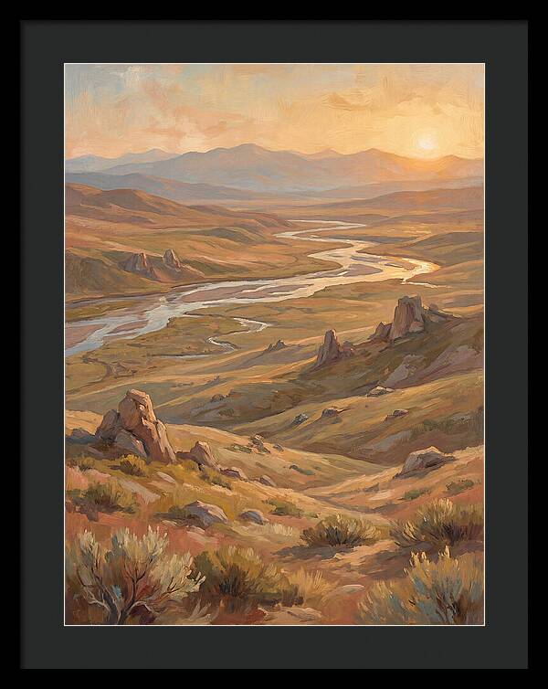 Tundra Landscape At Sunset