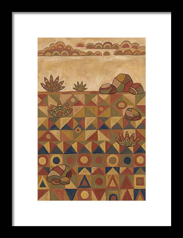 Tundra Landscape In Folk Style