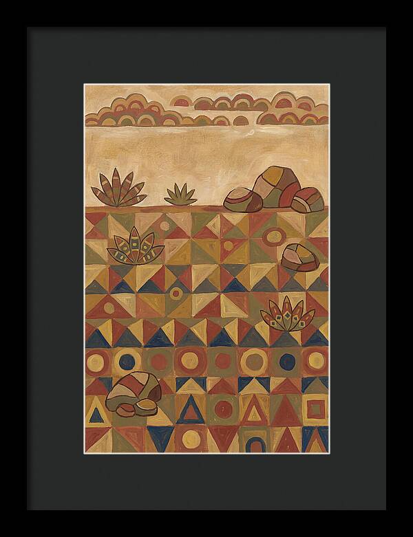 Tundra Landscape In Folk Style
