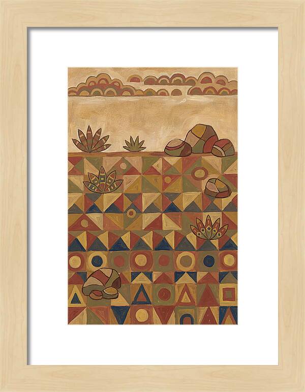Tundra Landscape In Folk Style