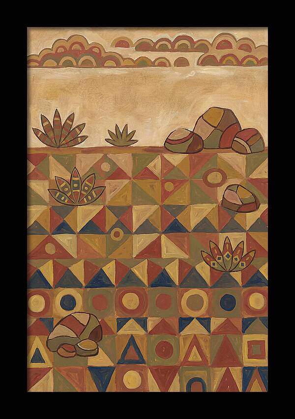 Tundra Landscape In Folk Style