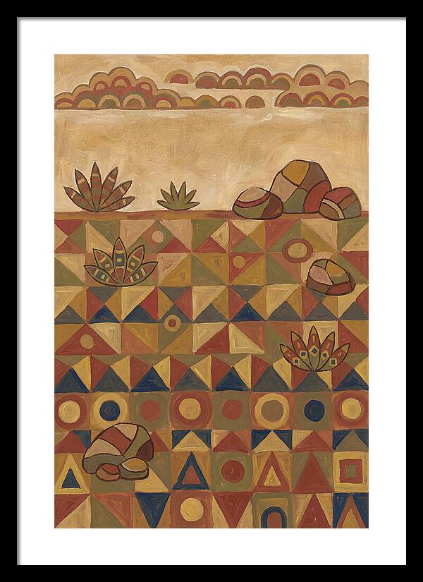 Tundra Landscape In Folk Style