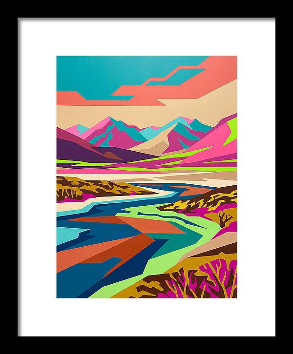Tundra Landscape In Vibrant Colors
