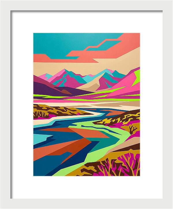 Tundra Landscape In Vibrant Colors