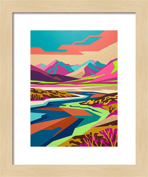 Tundra Landscape In Vibrant Colors
