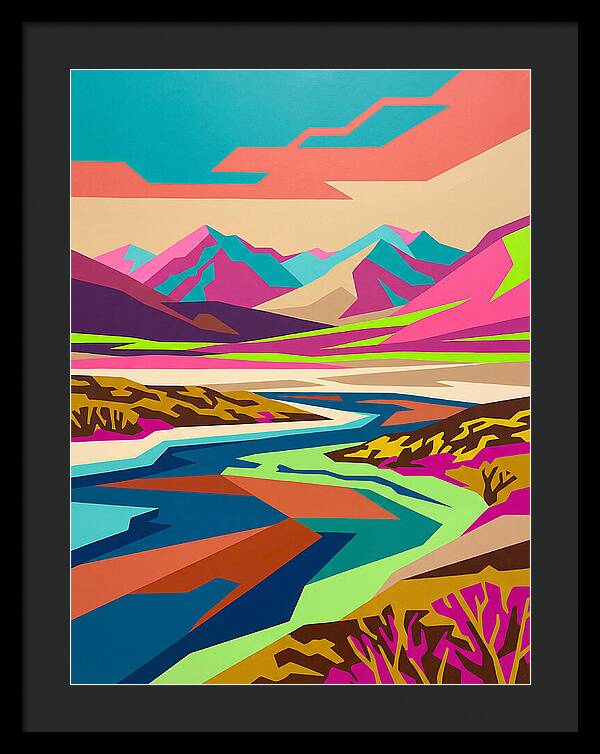 Tundra Landscape In Vibrant Colors