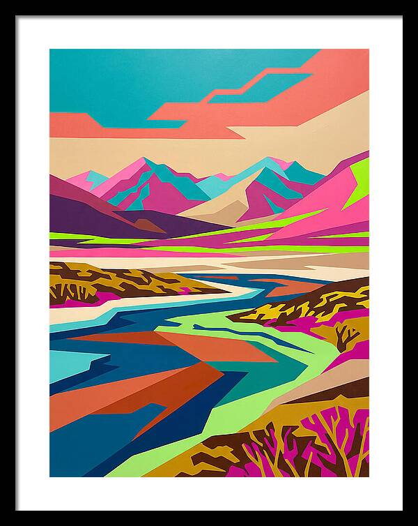 Tundra Landscape In Vibrant Colors