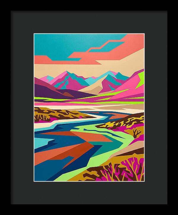 Tundra Landscape In Vibrant Colors