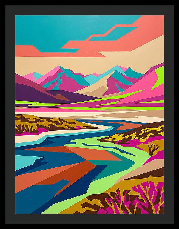 Tundra Landscape In Vibrant Colors