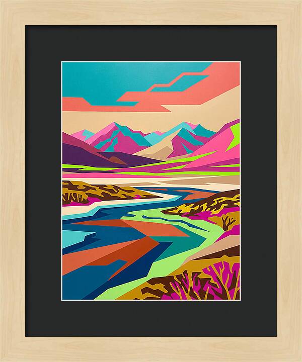 Tundra Landscape In Vibrant Colors