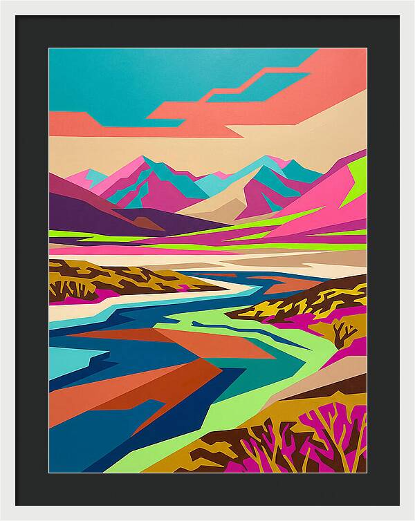 Tundra Landscape In Vibrant Colors