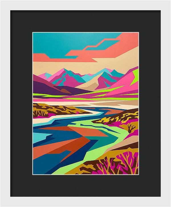 Tundra Landscape In Vibrant Colors