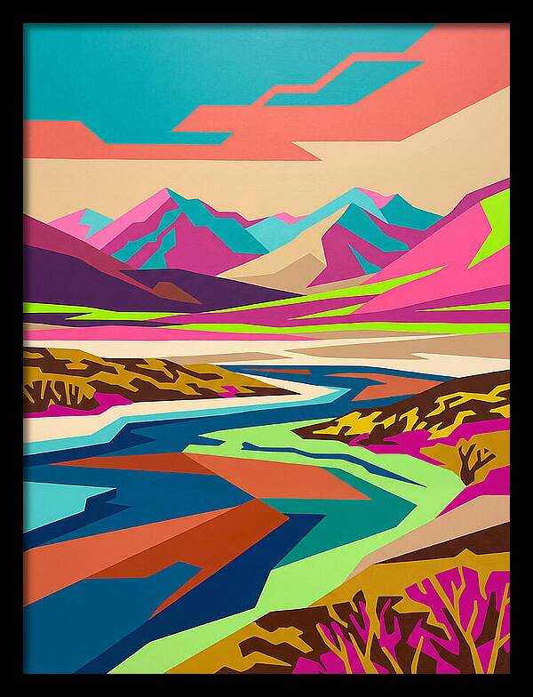 Tundra Landscape In Vibrant Colors