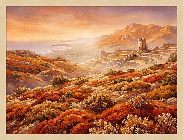 Tundra Moss Landscape At Dusk