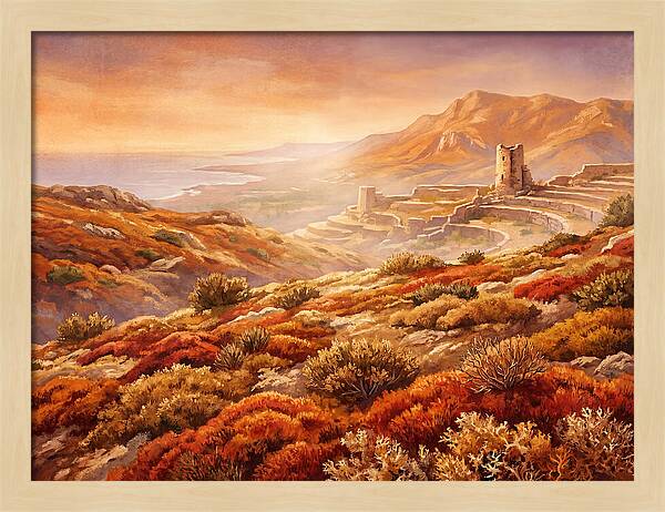 Tundra Moss Landscape At Dusk