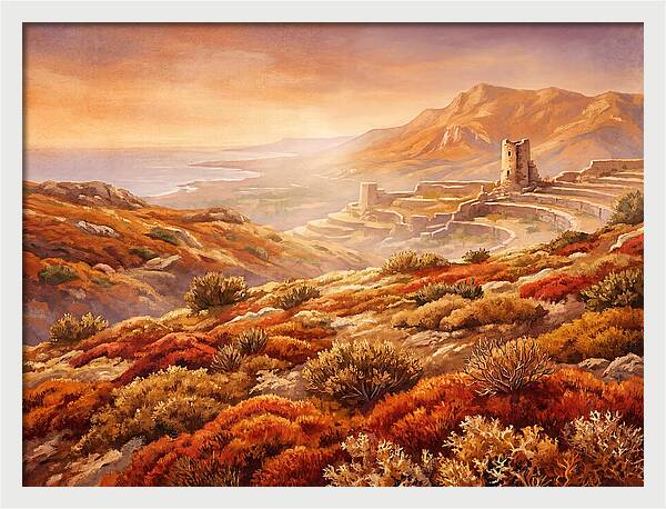 Tundra Moss Landscape At Dusk