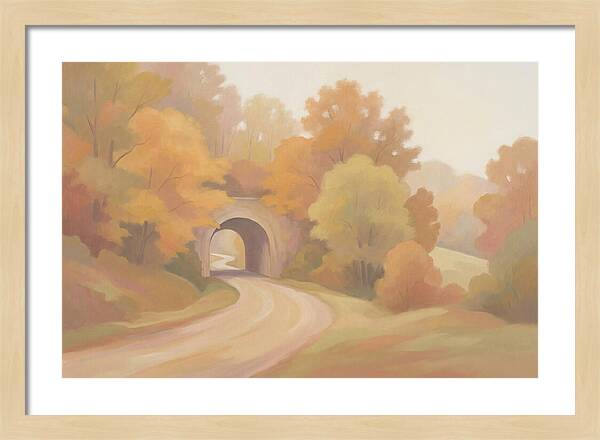 Tunnel Of Golden Autumn