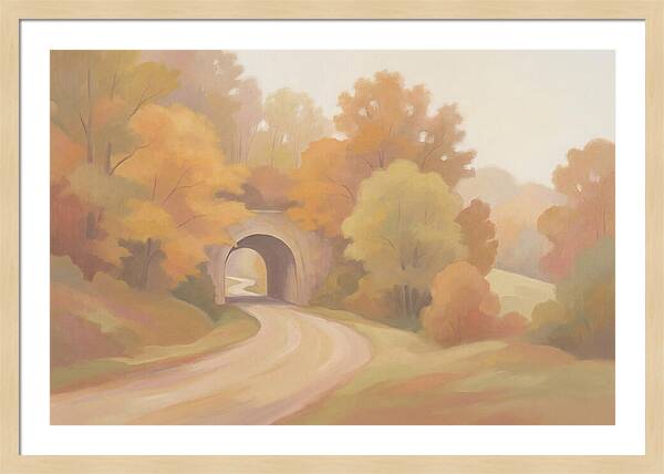 Tunnel Of Golden Autumn